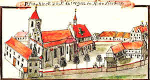 Pfar Kirch zu s. Georgen in Mnsterberg - Koci parafialny w. Jerzego, widok oglny